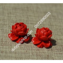 Tỳ hưu , hoa sen đỏ làm từ bột chu sa trừ tà (bột đá núi lửa), tỳ hưu làm vòng tay Lucky Pixiu