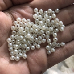 10-50 gam hạt châu 4mm, hạt cườm,hạt bẹt nhựa nhiều màu có lỗ
