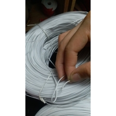 1 cuộn 0.8kg khoảng 300met dây nhôm bọc nhựa trắng 1.2mm