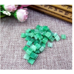 2 viên charm chữ Vạn đá 4x8mm tự nhiên, lỗ xỏ 1mm làm vòng MH 2634(p131-23)