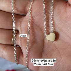 Dây chuyền thời trang xích màu bạc :DC201->DC214