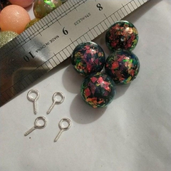 Gói 20gam hạt như kim tuyến nữa lỗ 20mm+ kèm khoen