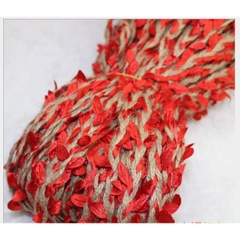 2-5met Dây trang trí đính lá vải handmade