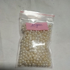 10-50gam hỗn hợp hạt nhựa trắng & kem 3mm,4mm