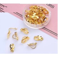 2-10 Móc kẹp vặn làm Khuyên tai (hoa tai, bông tai) không có lỗ xỏ