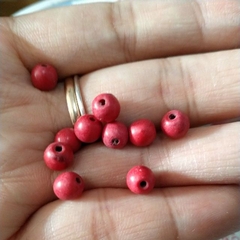 10 viên ngọc lam turquoise đỏ 6/8/10mm