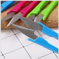 Kéo bấm chỉ cán nhựa-set 10 cây