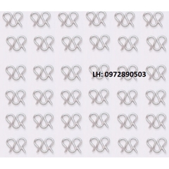 móc khóa chữ M, chữ W, chữ S làm trang sức vòng tay, vòng cổ