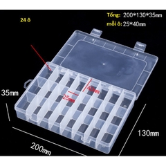 Hộp nhựa nhiều ngăn tháo lắp các ngăn, hộp chia thuốc