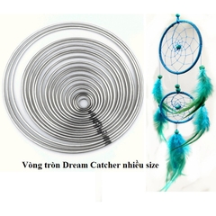 combo 5-12 Vòng kim loại làm dreamcatcher Size 4-5-6-7-8-9-10-12-14-16-18-20cm