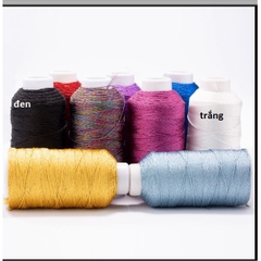 chỉ kim tuyến cuộn lớn đủ size 0.2-0.4-0.6-0.8mm trang trí handmade, làm vòng