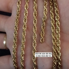 dây xích các loại 4mm, 0,6x2mm, 3,5mm, 3mm, 2mm- xích401, xích402,xích403,xích404,xích405,xích406,xích407,xích408,xích09