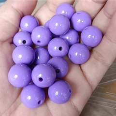 10-25gam hạt nhựa 14mm tròn nhiều màu có lỗ xỏ dây cỡ 2mm dùng làm trang sức, thủ công handmade, học liệu