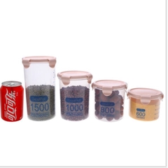 600ml, 800ml,1000ml ,1500ml Hộp, Hũ Nhựa, Hủ nhựa , lọ nhựa đựng gia vị, thực phẩm có in dung tích trên hộp hộp