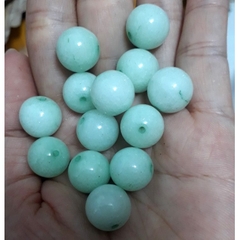 5 hạt đá thiên nhiên 12mm xanh ngọc