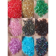 10 gam cườm gẫy dài 2,5-3mm các màutrang trí trang sức vòng tay, vòng cổ, dây đeo khẩu tang, đính trang trí quần áo....