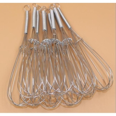 Dụng cụ đánh trứng cầm tay, Cây phới lồng tròn đánh trứng, khuấy trộn bột, đánh bông kem bơ làm bánh  thép không gỉ inox