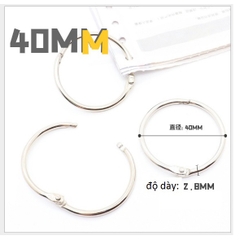 10 kiềng còng sách size 2-2.5-3-3.8-4-4.5cm để làm bìa sách, lịch, flashcard....