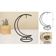 Phụ kiện tiểu cảnh - Khung sắt móc treo hình trăng lưỡi liềm, phụ kiện terrarium, phụ kiện trang trí tiểu cảnh
