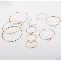 20 vòng tròn làm hoa tai đủ size 20-25-30-35-40mm