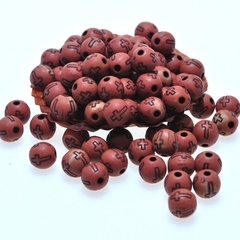 10-50 Hạt tròn in THÁNH GIÁ nhiều màu 8mm