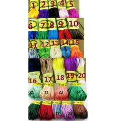 bó 20met dây tim nhỏ nhất 1.5mm (1mm) bóng mềm đan vòng -Màu 21-29