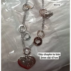 Dây chuyền thời trang xích màu bạc :DC201->DC214