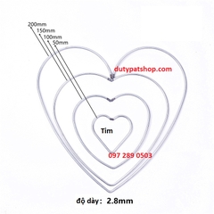Vòng tròn, trái tim, ngôi sao từ 25-35cm làm dreamcatcher đủ loại (size đại)