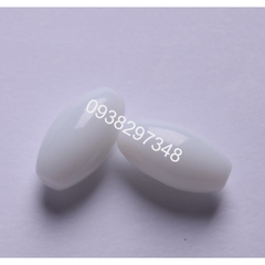 10 viên lu thống 10x19mm  đá thủy tinh nhân tạo 8x11mm (có 10 màu) có lỗ xỏ làm vòng