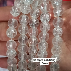 1 viên đá th.anh trắng, tím nhạt, tím đậm, đa giác có lỗ xỏ 1mm đến 1,5mm size 8mm 10mm 12mm