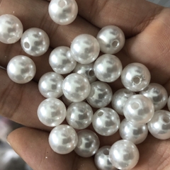 25 gam hạt châu, hạt cườm,hạt bẹt nhựa đủ màu nhiều size 4-6-8-10-12mm