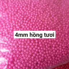 25gam hạt nhựa tròn bóng nhiều màu size 4mm