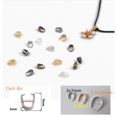 10 kẹp móc treo mặt dây chuyền nhiều màu nhiều size để chọn