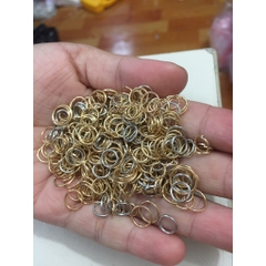 100gam mix kim xỏ, khoen nối làm vòng các loại
