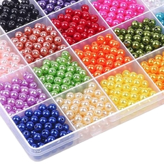 10-50 gam hạt châu 5mm, hạt cườm,hạt bẹt nhựa nhiều màu có lỗ làm trang sức vòng cổ , vòng tay, trang trí quần áo