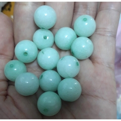 5 hạt đá thiên nhiên 12mm xanh ngọc