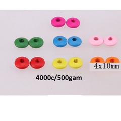 hạt gỗ hình dĩa 4x10mm & nhiều size làm trang sức, đồ chơi ,trang tri handmade