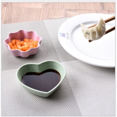 Đĩa (dĩa) nhựa đựng nước chấm các hình dễ thương sáng tạo p191-17