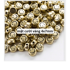 25 gam hạt mặt cười 7MM / 10mm làm vòng nhiều màu