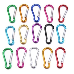 Móc khóa carabiner hình bầu chữ D (p168-3) , móc khóa chai nước, khóa ba lô, khóa hợp kim nhôm ,khóa nhanh