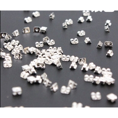 100 CHỐT ĐUÔI HOA TAI - BỊT SAU KHUYÊN XỎ 5-6MM/ CHỐT CHUÔI HOA TAI