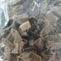 50 Kẹp 3 lá khóa nối đầu dây làm vòng 3/4/5/6mm