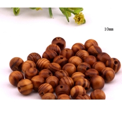 100gam hạt gỗ tròn có lỗ xỏ vân nâu đủ size 6mm-8mm-10mm-12mm-14mm-16mm-18mm-20mm-25mm-30mm