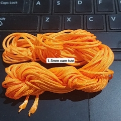 Dây dù 1.5mm có lõi nhiều màu (bó như hình 13-15m) , dây đan vòng tay, dây thắt vòng tay, vòng cổ may mắn