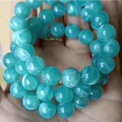 10-35 hạt nhựa 8-10-12mm tròn có lỗ xỏ dây cỡ 2mm (GÓI 10GAM) - TL