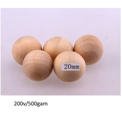 25gam hạt gỗ tròn KHÔNG LỖ màu kem tự nhiên đủ size từ 8mm-10mm-12mm-14mm-16mm-18mm-20mm-25mm-30mm-35mm-40mm làm đồ chơi