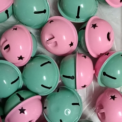 chuông lục lạc to 40mm màu đỏ bóng