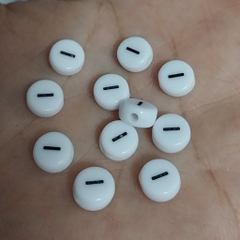 (Loại đẹp) 20 Hạt chữ số tròn, phép tính 4x7mm các màu làm vòng, dây đeo khẩu trang....