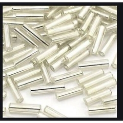 cườm ống, cườm trúc màu vàng, bạ dài 3-25mm (gói 10gam)