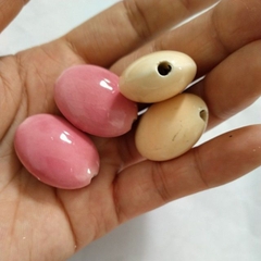 2viên đá gốm oval 22x28mm